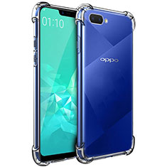 Oppo AX5用極薄ソフトケース シリコンケース 耐衝撃 全面保護 クリア透明 カバー Oppo クリア