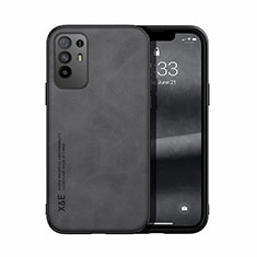 Oppo F19 Pro+ Plus 5G用ケース 高級感 手触り良いレザー柄 DY1 Oppo ブラック