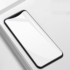 Oppo Find X用ハイブリットバンパーケース プラスチック 鏡面 カバー M02 Oppo ホワイト