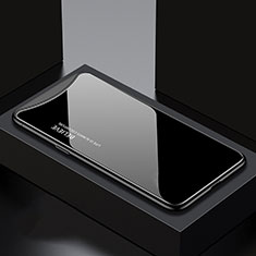 Oppo Find X Super Flash Edition用ハイブリットバンパーケース プラスチック パターン 鏡面 カバー S01 Oppo ブラック