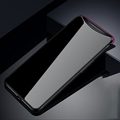 Oppo Find X Super Flash Edition用ハイブリットバンパーケース プラスチック 鏡面 カバー T02 Oppo ブラック