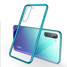 Oppo Find X2 Lite用極薄ソフトケース シリコンケース 耐衝撃 全面保護 クリア透明 H02 Oppo グリーン