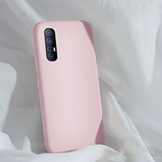 Oppo Find X2 Neo用360度 フルカバー極薄ソフトケース シリコンケース 耐衝撃 全面保護 バンパー S01 Oppo ピンク