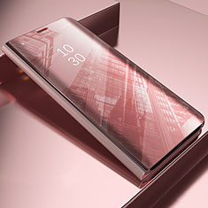 Oppo Find X3 5G用手帳型 レザーケース スタンド 鏡面 カバー L04 Oppo ローズゴールド