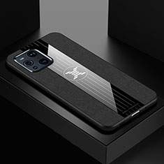 Oppo Find X3 Pro 5G用極薄ソフトケース シリコンケース 耐衝撃 全面保護 X01L Oppo ブラック