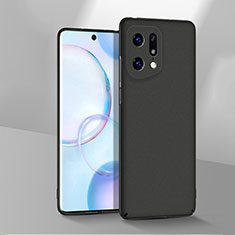 Oppo Find X5 Pro 5G用ハードケース プラスチック 質感もマット カバー YK3 Oppo ブラック