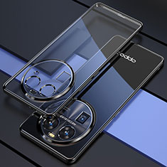 Oppo Find X6 5G用極薄ソフトケース シリコンケース 耐衝撃 全面保護 クリア透明 H01 Oppo ブラック