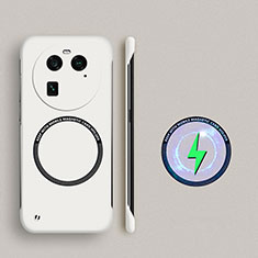 Oppo Find X6 5G用ハードケース プラスチック 質感もマット フレームレス カバー Mag-Safe 磁気 Magnetic Oppo ホワイト