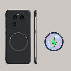 Oppo Find X6 5G用ハードケース プラスチック 質感もマット フレームレス カバー Mag-Safe 磁気 Magnetic Oppo ブラック