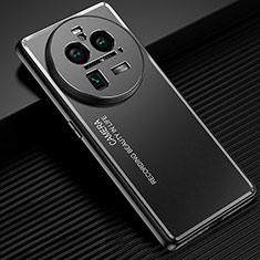 Oppo Find X6 5G用ケース 高級感 手触り良い アルミメタル 製の金属製 兼シリコン カバー JL2 Oppo ブラック