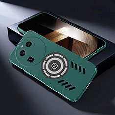 Oppo Find X6 5G用ハードケース プラスチック 質感もマット カバー Mag-Safe 磁気 Magnetic Oppo グリーン