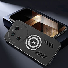 Oppo Find X6 5G用ハードケース プラスチック 質感もマット カバー Mag-Safe 磁気 Magnetic Oppo ブラック