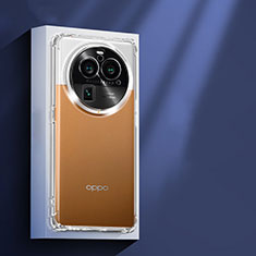 Oppo Find X6 Pro 5G用極薄ソフトケース シリコンケース 耐衝撃 全面保護 クリア透明 T03 Oppo クリア