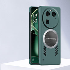 Oppo Find X6 Pro 5G用ハードケース プラスチック 質感もマット フレームレス カバー Mag-Safe 磁気 Magnetic S03 Oppo グリーン