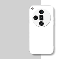 Oppo Find X7 5G用ハイブリットバンパーケース プラスチック 鏡面 カバー P01 Oppo ホワイト