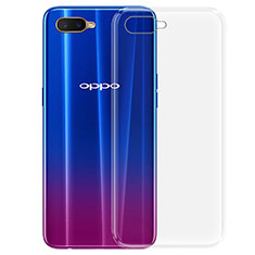 Oppo K1用極薄ソフトケース シリコンケース 耐衝撃 全面保護 クリア透明 Z03 Oppo クリア