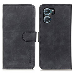 Oppo K10 5G用手帳型 レザーケース スタンド カバー K09Z Oppo ブラック