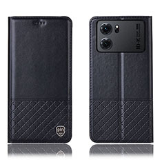 Oppo K10 5G用手帳型 レザーケース スタンド カバー H11P Oppo ブラック