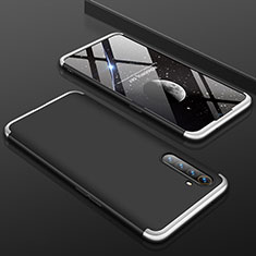 Oppo K5用ハードケース プラスチック 質感もマット 前面と背面 360度 フルカバー M01 Oppo シルバー・ブラック