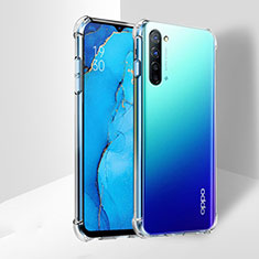 Oppo K7 5G用極薄ソフトケース シリコンケース 耐衝撃 全面保護 クリア透明 T03 Oppo クリア