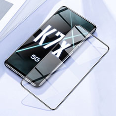 Oppo K7x 5G用強化ガラス フル液晶保護フィルム F02 Oppo ブラック