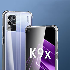 Oppo K9X 5G用極薄ソフトケース シリコンケース 耐衝撃 全面保護 クリア透明 T09 Oppo クリア