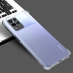 Oppo K9X 5G用極薄ソフトケース シリコンケース 耐衝撃 全面保護 クリア透明 カバー Oppo クリア