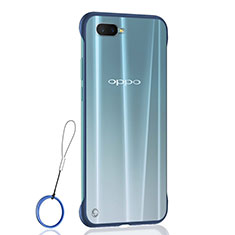 Oppo R15X用ハードカバー クリスタル クリア透明 S04 Oppo ネイビー