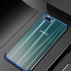 Oppo R17 Neo用極薄ソフトケース シリコンケース 耐衝撃 全面保護 クリア透明 S01 Oppo ネイビー