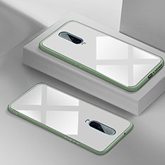 Oppo R17 Pro用ハイブリットバンパーケース プラスチック 鏡面 カバー T02 Oppo ホワイト