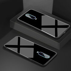 Oppo R17 Pro用ハイブリットバンパーケース プラスチック 鏡面 カバー T02 Oppo ブラック