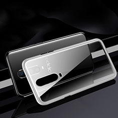 Oppo R17 Pro用ケース 高級感 手触り良い アルミメタル 製の金属製 360度 フルカバーバンパー 鏡面 カバー T06 Oppo ホワイト