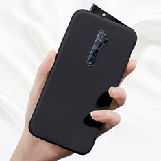 Oppo Reno 10X Zoom用360度 フルカバー極薄ソフトケース シリコンケース 耐衝撃 全面保護 バンパー Oppo ブラック