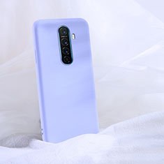 Oppo Reno Ace用360度 フルカバー極薄ソフトケース シリコンケース 耐衝撃 全面保護 バンパー S02 Oppo パープル