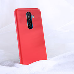 Oppo Reno Ace用360度 フルカバー極薄ソフトケース シリコンケース 耐衝撃 全面保護 バンパー S02 Oppo レッド