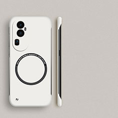 Oppo Reno10 Pro+ Plus 5G用ハードケース プラスチック 質感もマット フレームレス カバー Mag-Safe 磁気 Magnetic S02 Oppo ホワイト