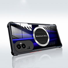 Oppo Reno10 Pro+ Plus 5G用極薄ソフトケース シリコンケース 耐衝撃 全面保護 クリア透明 T02 Oppo ブラック