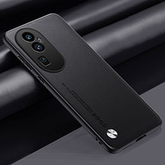 Oppo Reno10 Pro+ Plus 5G用ケース 高級感 手触り良いレザー柄 S02 Oppo ブラック