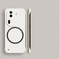 Oppo Reno11 Pro 5G用ハードケース プラスチック 質感もマット フレームレス カバー Mag-Safe 磁気 Magnetic Oppo ホワイト