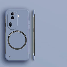 Oppo Reno11 Pro 5G用ハードケース プラスチック 質感もマット フレームレス カバー Mag-Safe 磁気 Magnetic Oppo ラベンダーグレー