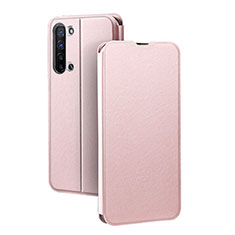 Oppo Reno3用手帳型 レザーケース スタンド カバー L01 Oppo ローズゴールド