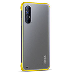 Oppo Reno3 Pro用ハードカバー クリスタル クリア透明 H02 Oppo イエロー