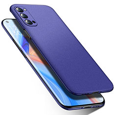 Oppo Reno4 Pro 5G用ハードケース プラスチック 質感もマット カバー P02 Oppo ネイビー