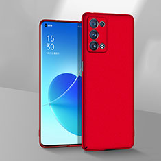 Oppo Reno6 Pro 5G用ハードケース プラスチック 質感もマット カバー Oppo レッド