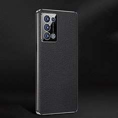 Oppo Reno6 Pro 5G用ケース 高級感 手触り良いレザー柄 JB2 Oppo ブラック