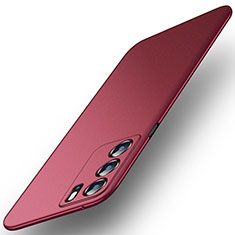 Oppo Reno6 Pro 5G India用ハードケース プラスチック 質感もマット カバー YK6 Oppo レッド