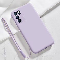 Oppo Reno6 Pro 5G India用360度 フルカバー極薄ソフトケース シリコンケース 耐衝撃 全面保護 バンパー S03 Oppo ラベンダー