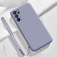 Oppo Reno6 Pro 5G India用360度 フルカバー極薄ソフトケース シリコンケース 耐衝撃 全面保護 バンパー S03 Oppo ラベンダーグレー