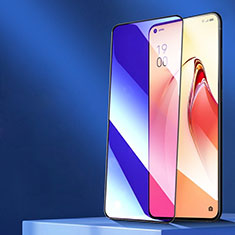 Oppo Reno6 Pro 5G India用強化ガラス フル液晶保護フィルム F02 Oppo ブラック