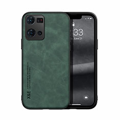 Oppo Reno7 4G用ケース 高級感 手触り良いレザー柄 DY1 Oppo グリーン